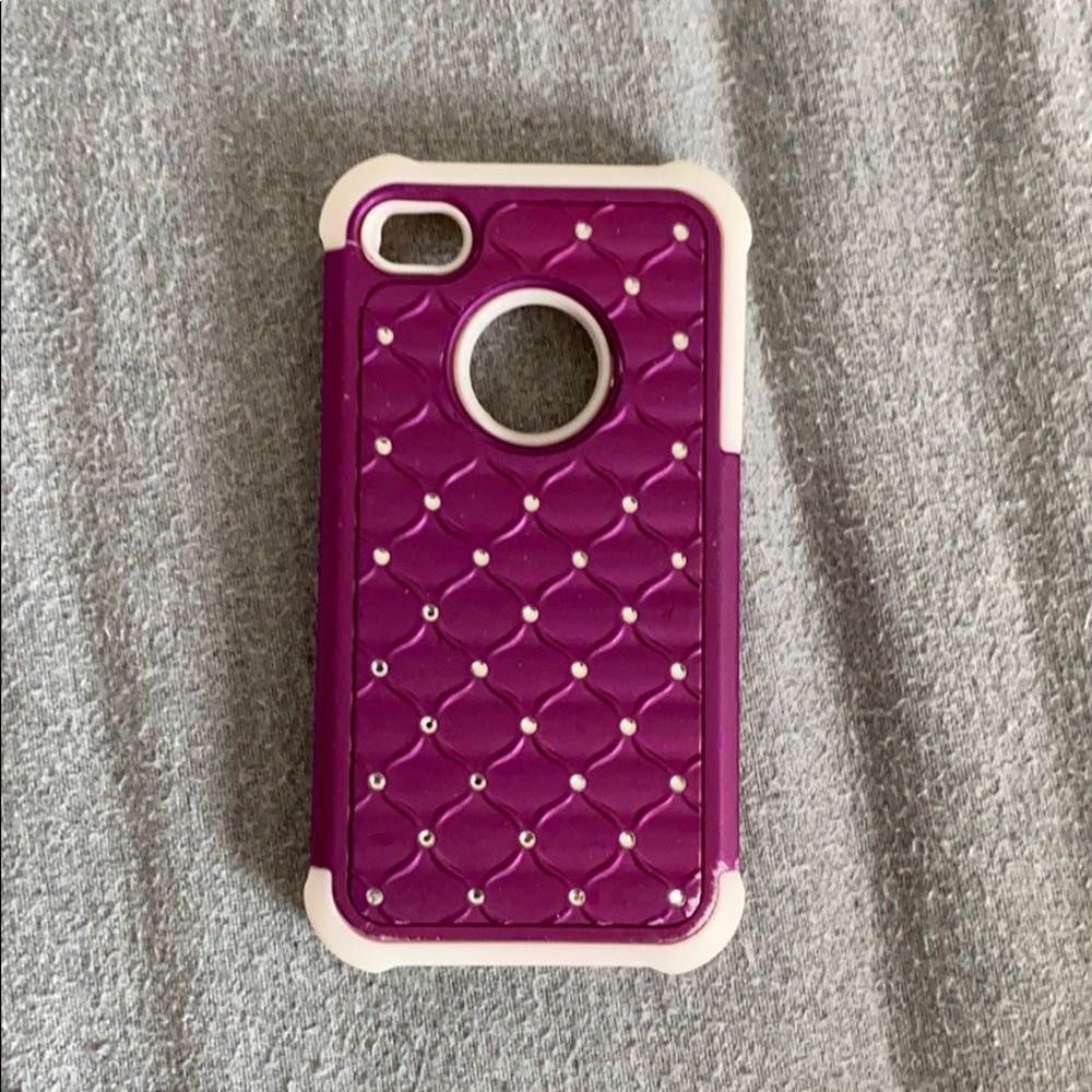 iPhone 5c purple diamond case